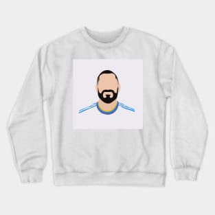 Karim Benzema Minimalistic Face Art Crewneck Sweatshirt